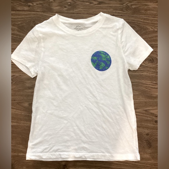 J.Crew “Earth Day” Vintage Cotton T-Shirt Size Small - Picture 1 of 6